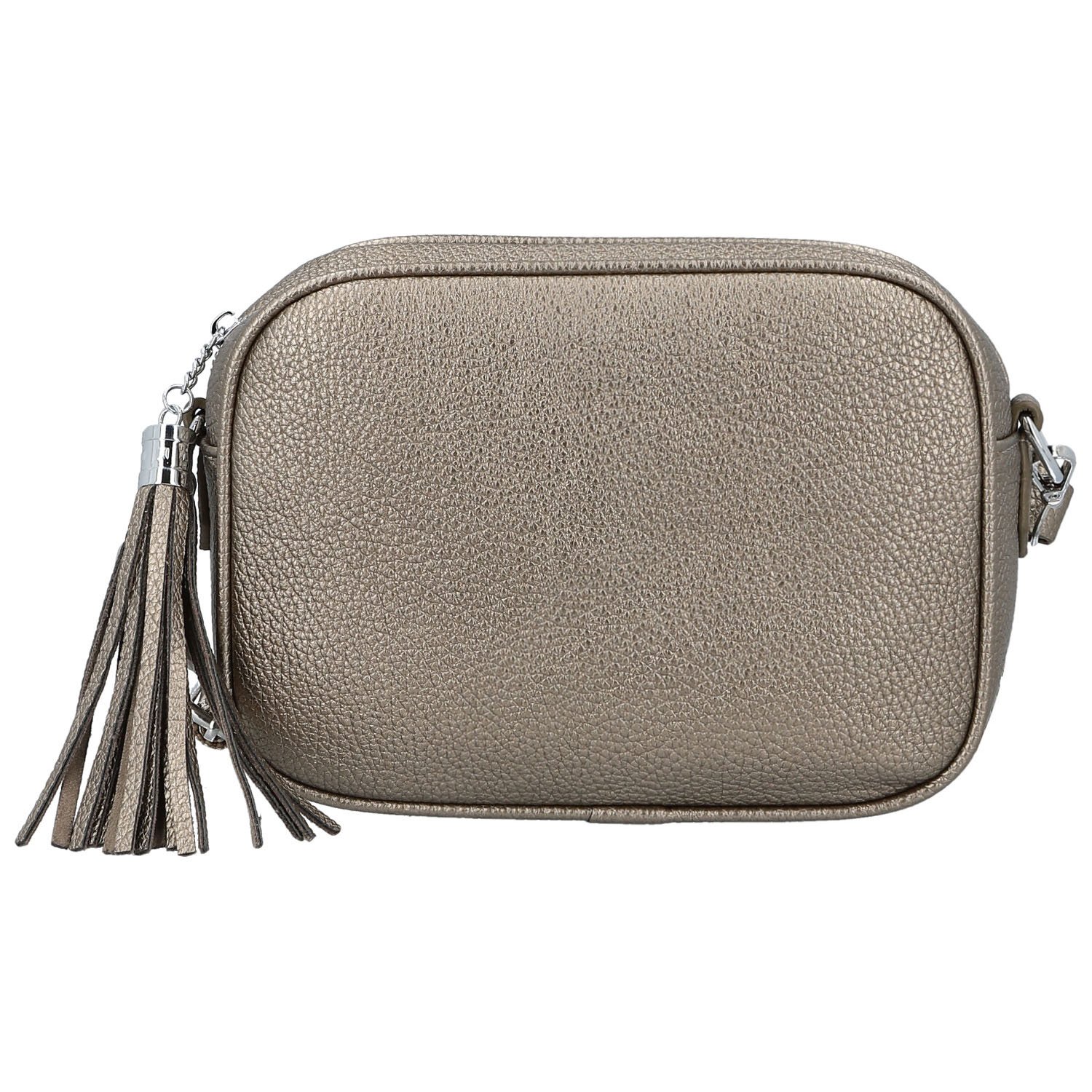 Dámská crossbody kabelka bronzová - Paolo bags Ilana