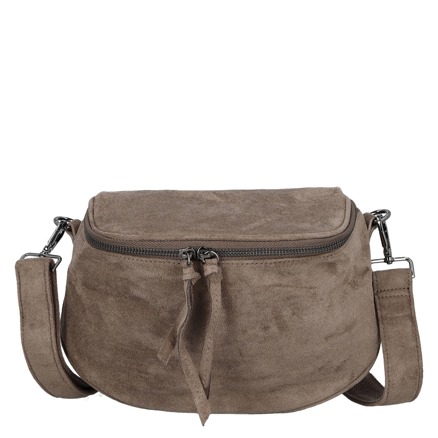 Dámská ledvinka šedohnědá - Paolo Bags Daisy