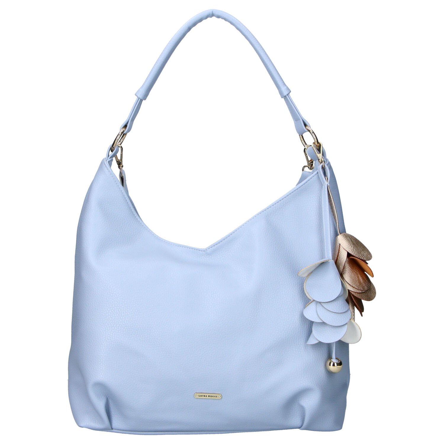Dámská kabelka přes rameno světle modrá - Laura Biaggi Laiwa