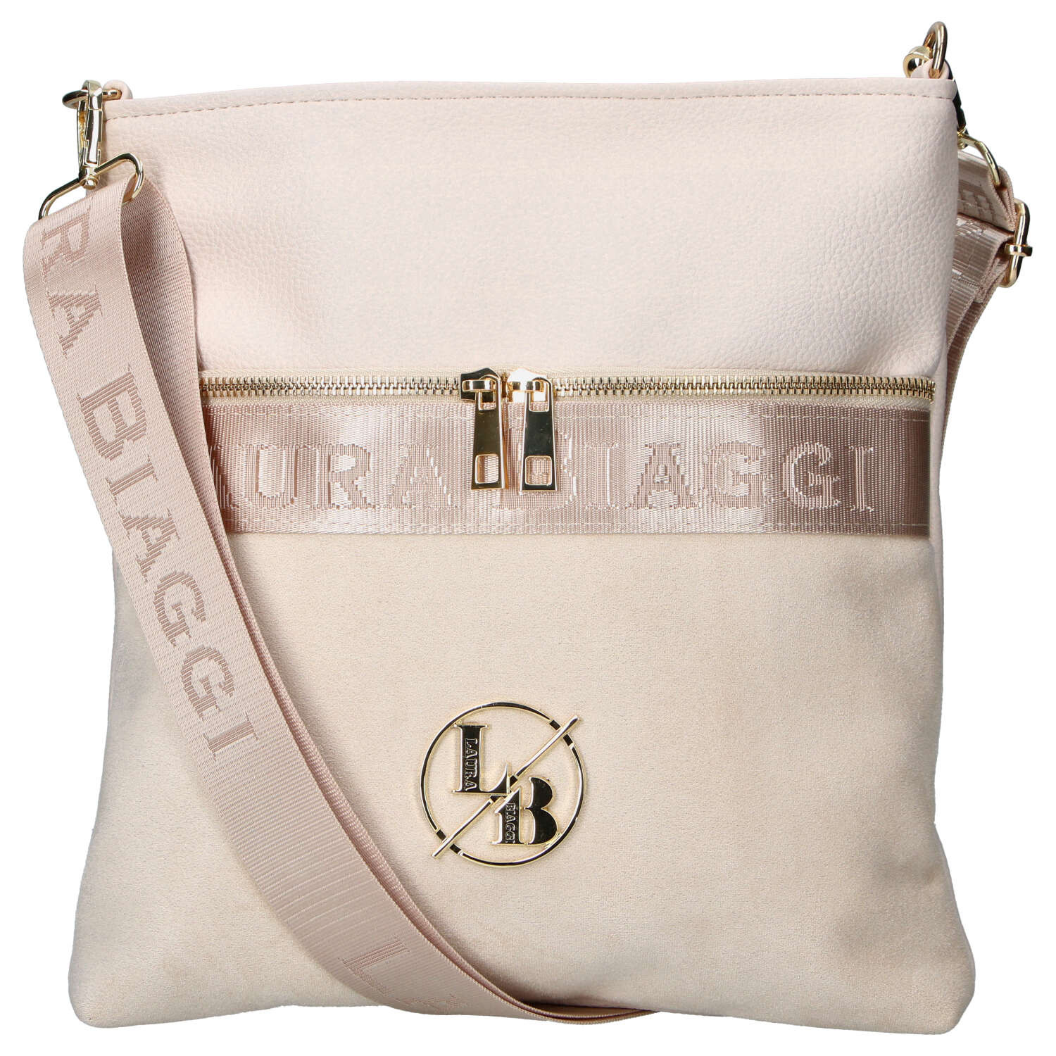 Dámská crossbody kabelka krémová - Laura Biaggi Kiasa