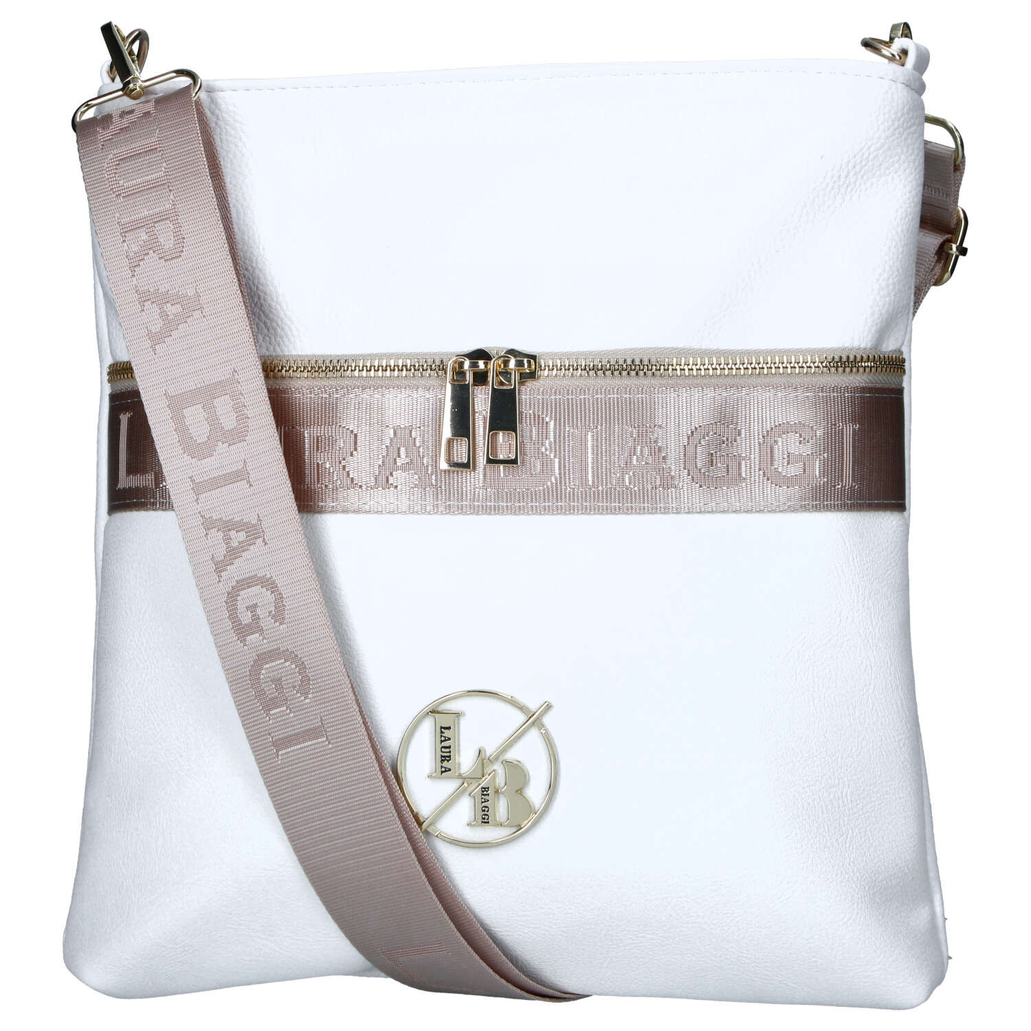 Dámská crossbody kabelka bílá - Laura Biaggi Kiasa