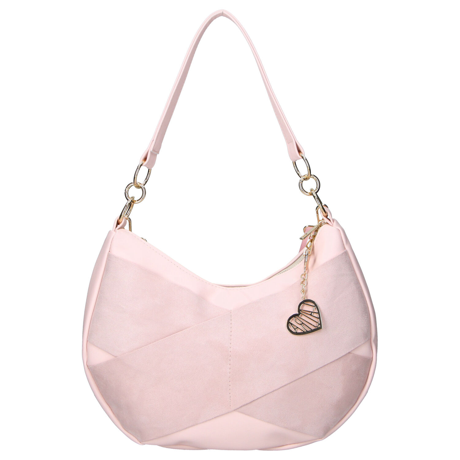 Dámská kabelka přes rameno růžová - Laura Biaggi Theia
