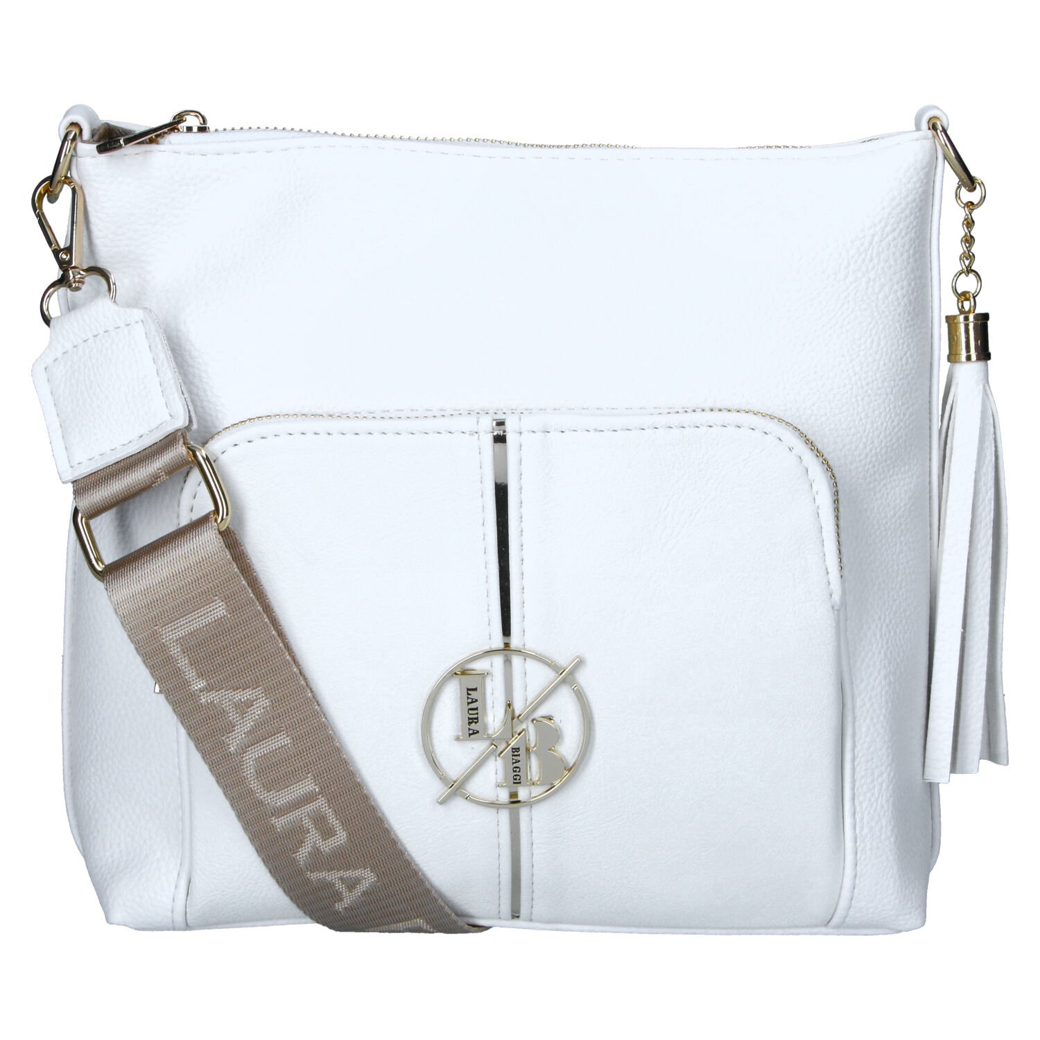 Dámská crossbody kabelka bílá - Laura Biaggi Magia