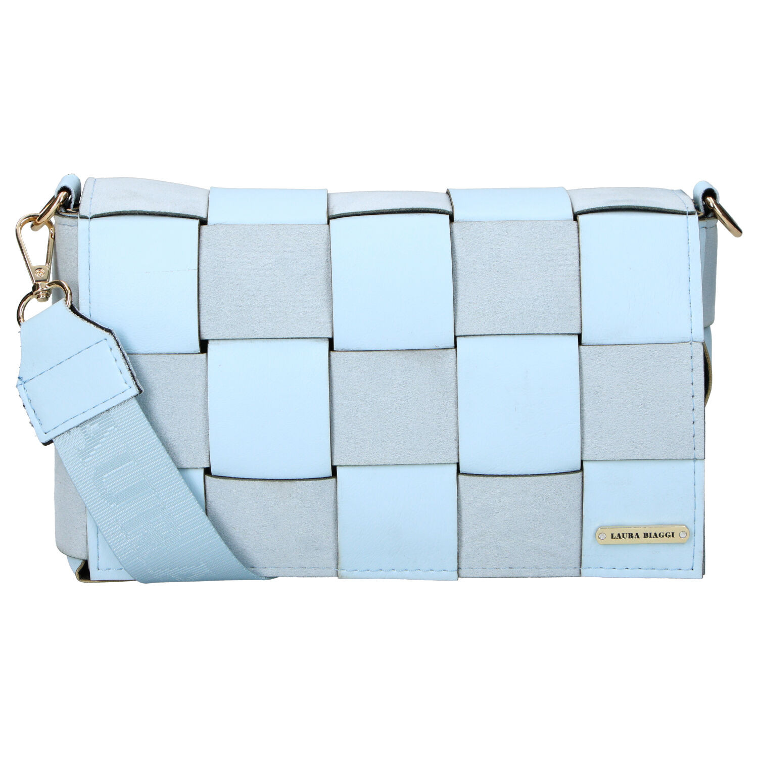 Dámská crossbody kabelka světle modrá - Laura Biaggi Fabie