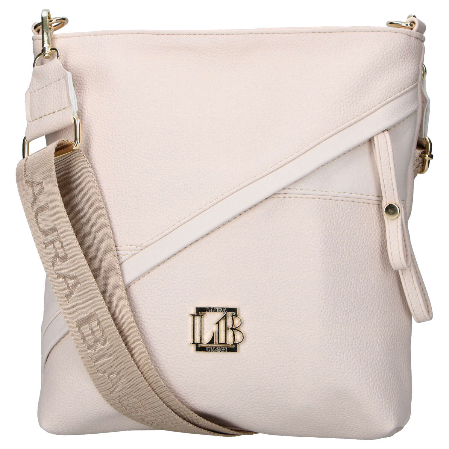 Dámská crossbody kabelka béžová - Laura Biaggi Sherica