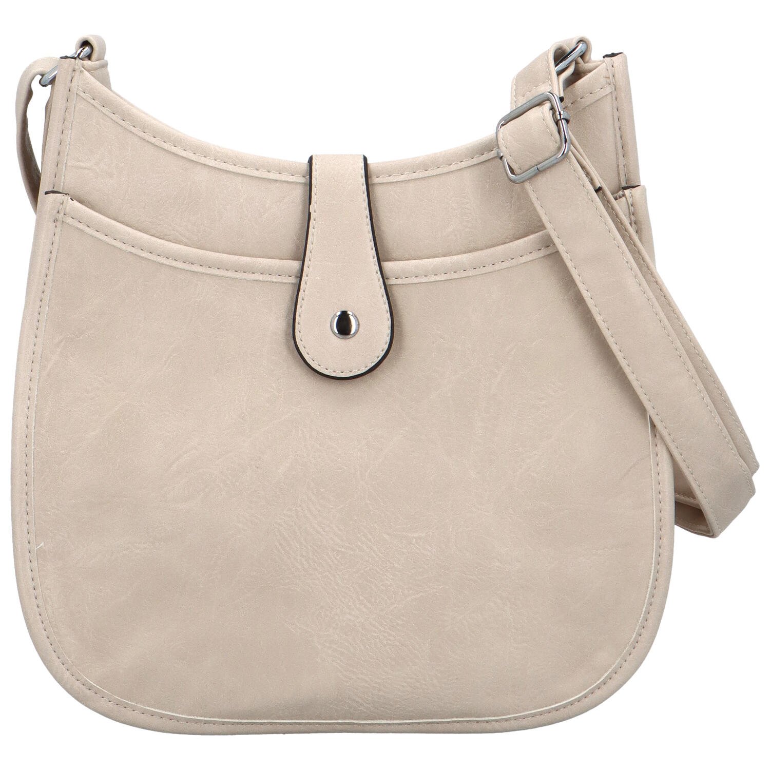 Dámská crossbody kabelka krémová - Firenze Korina