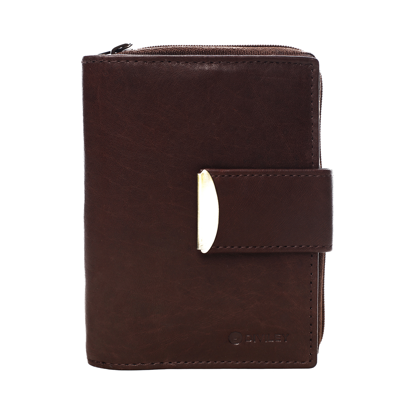 Dámská kožená peněženka hnědá - Diviley Oryna