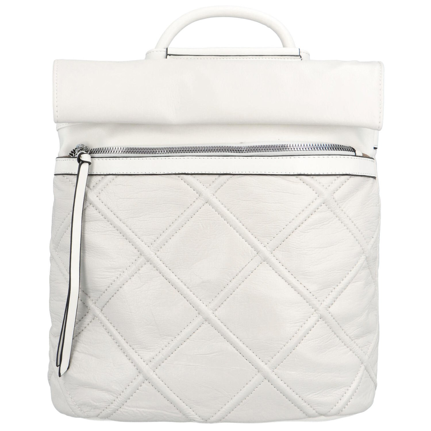 Dámský městský batoh kabelka bílý - Maria C Exlov