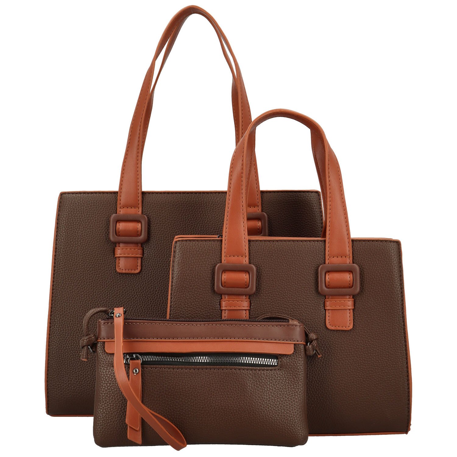 Dámský set kabelek coffee - Maria C Savina