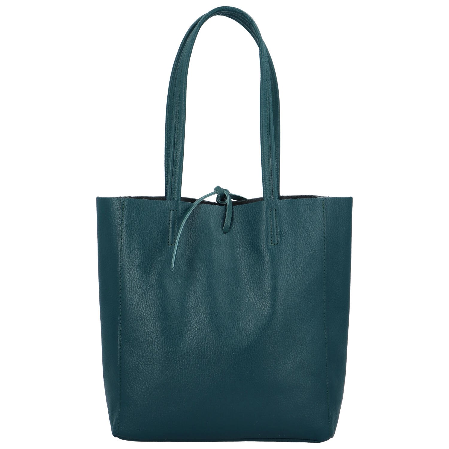 Dámská tmavě tyrkysová kožená kabelka přes rameno - ItalY Noox Two