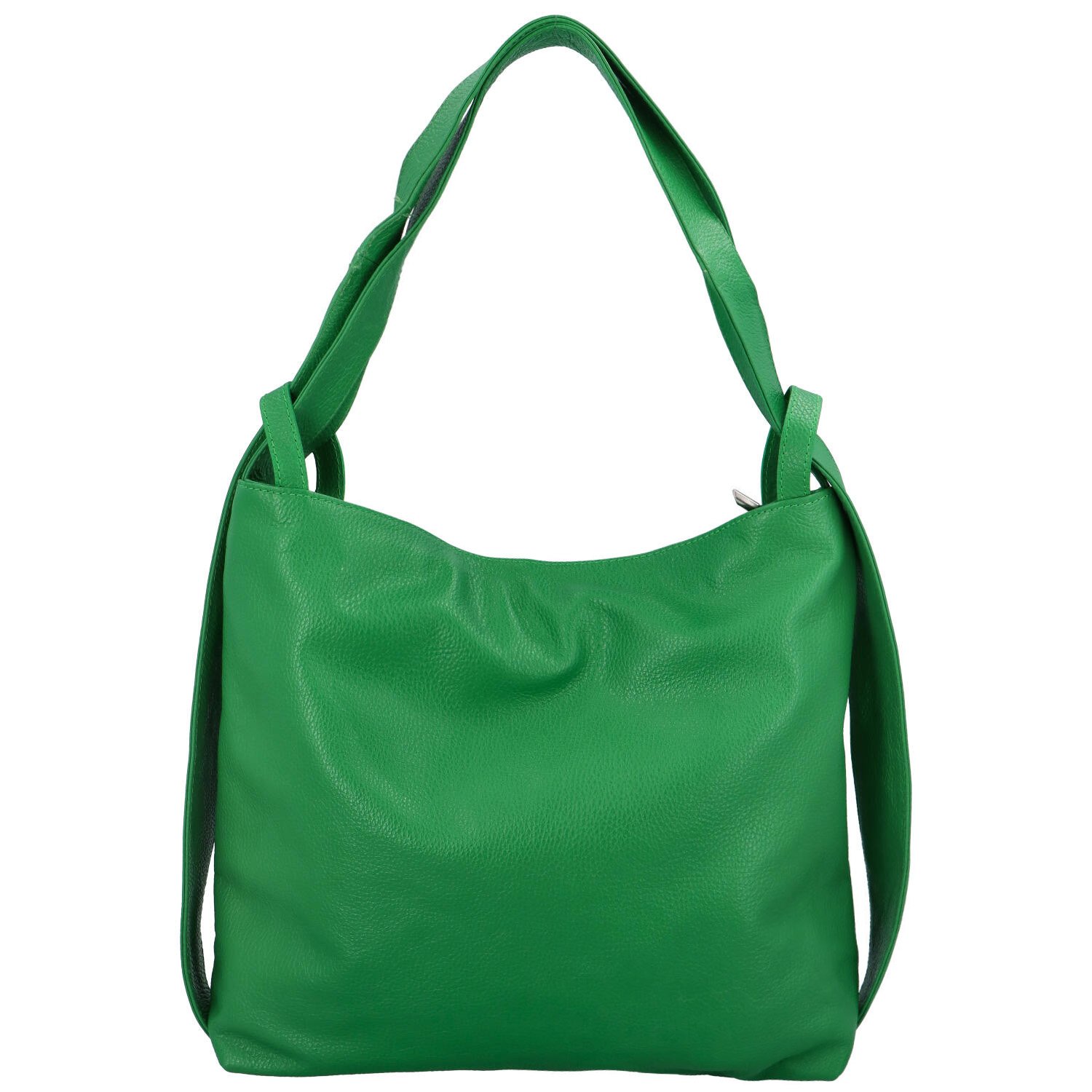 Dámská kožená kabelka přes rameno zelená - ItalY Armáni Medium