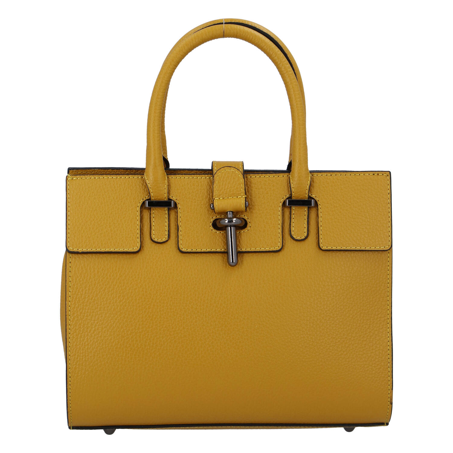 Luxusní dámská kabelka tmavě žlutá - ItalY Spolicy