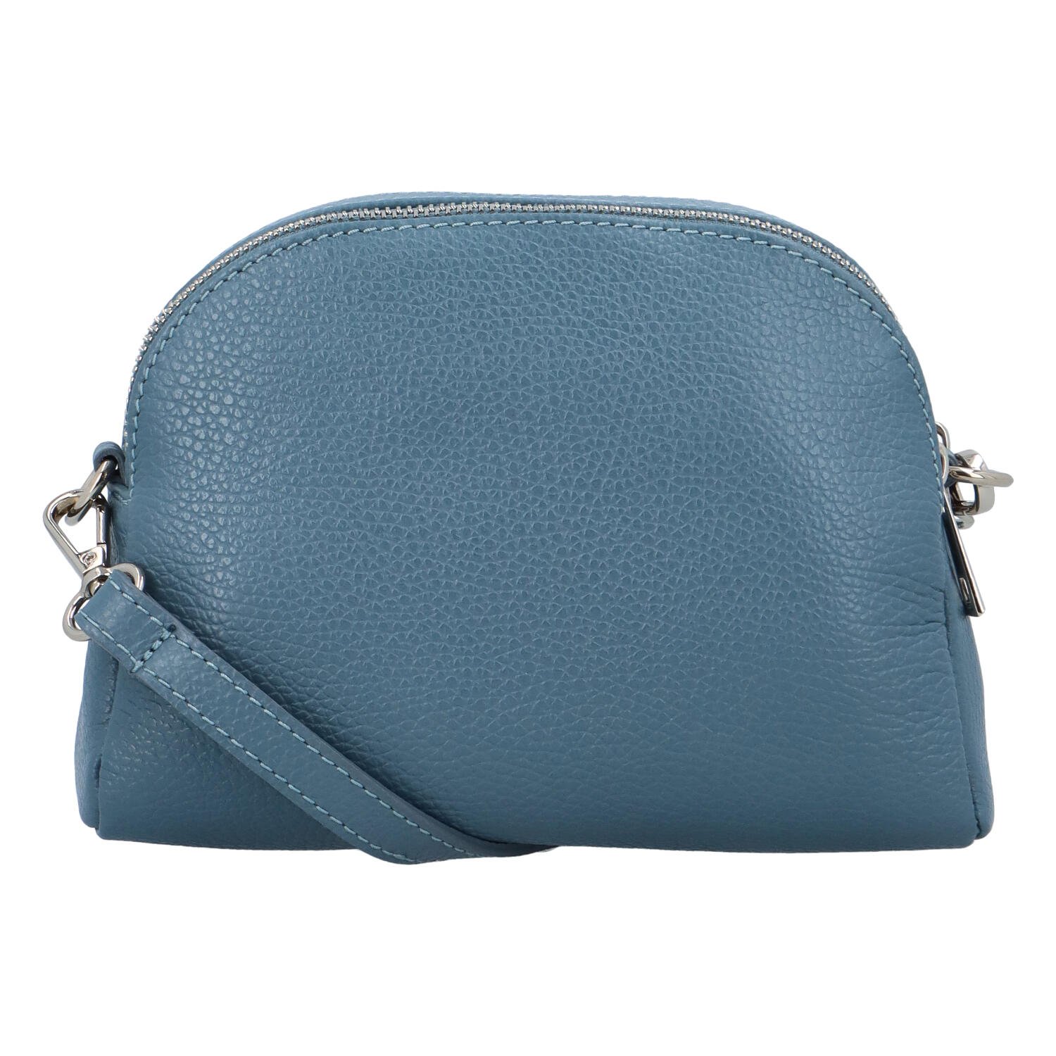 Dámská kožená crossbody kabelka bledě modrá - ItalY Dimba