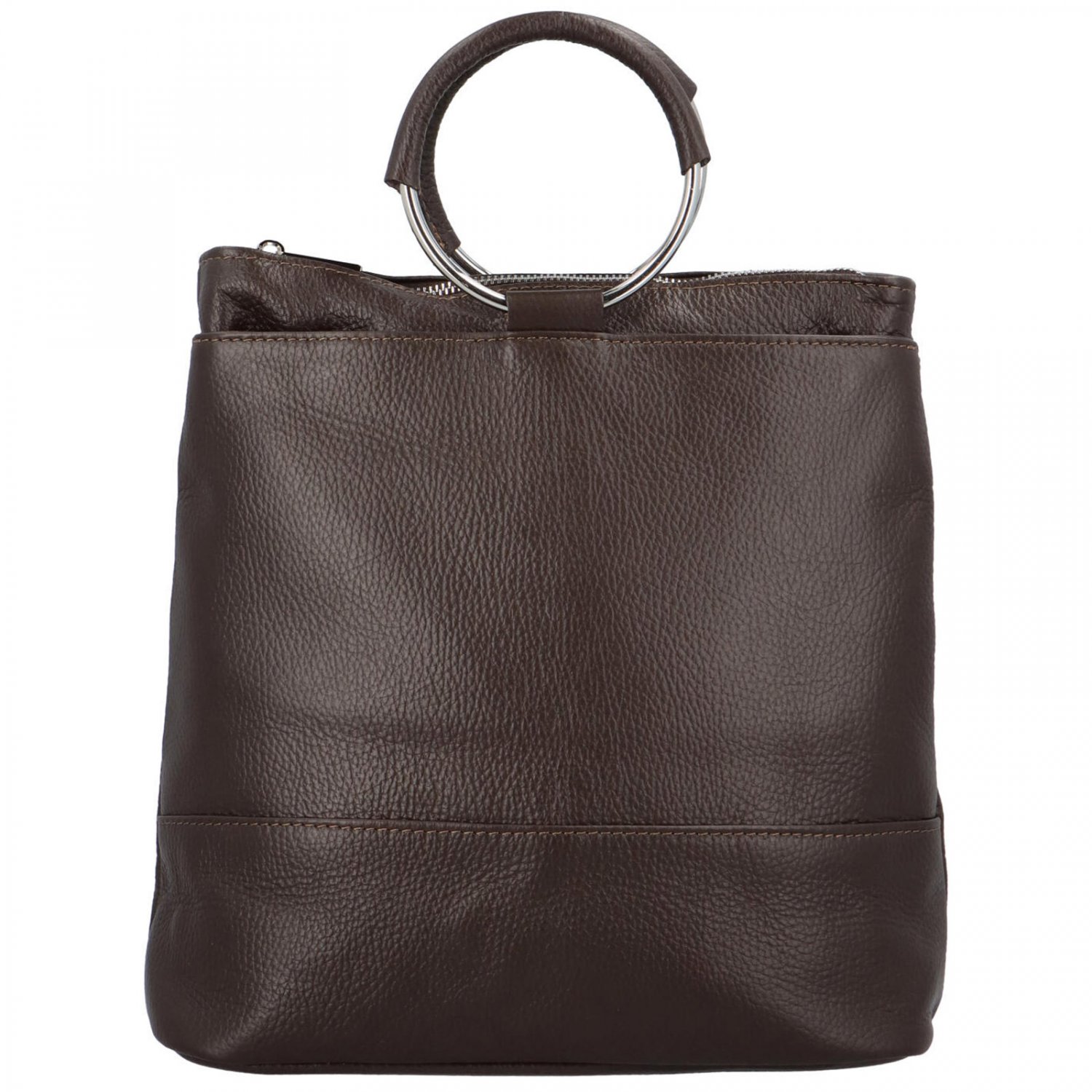 Dámský kožený batůžek tmavě hnědý - Delami Joyce