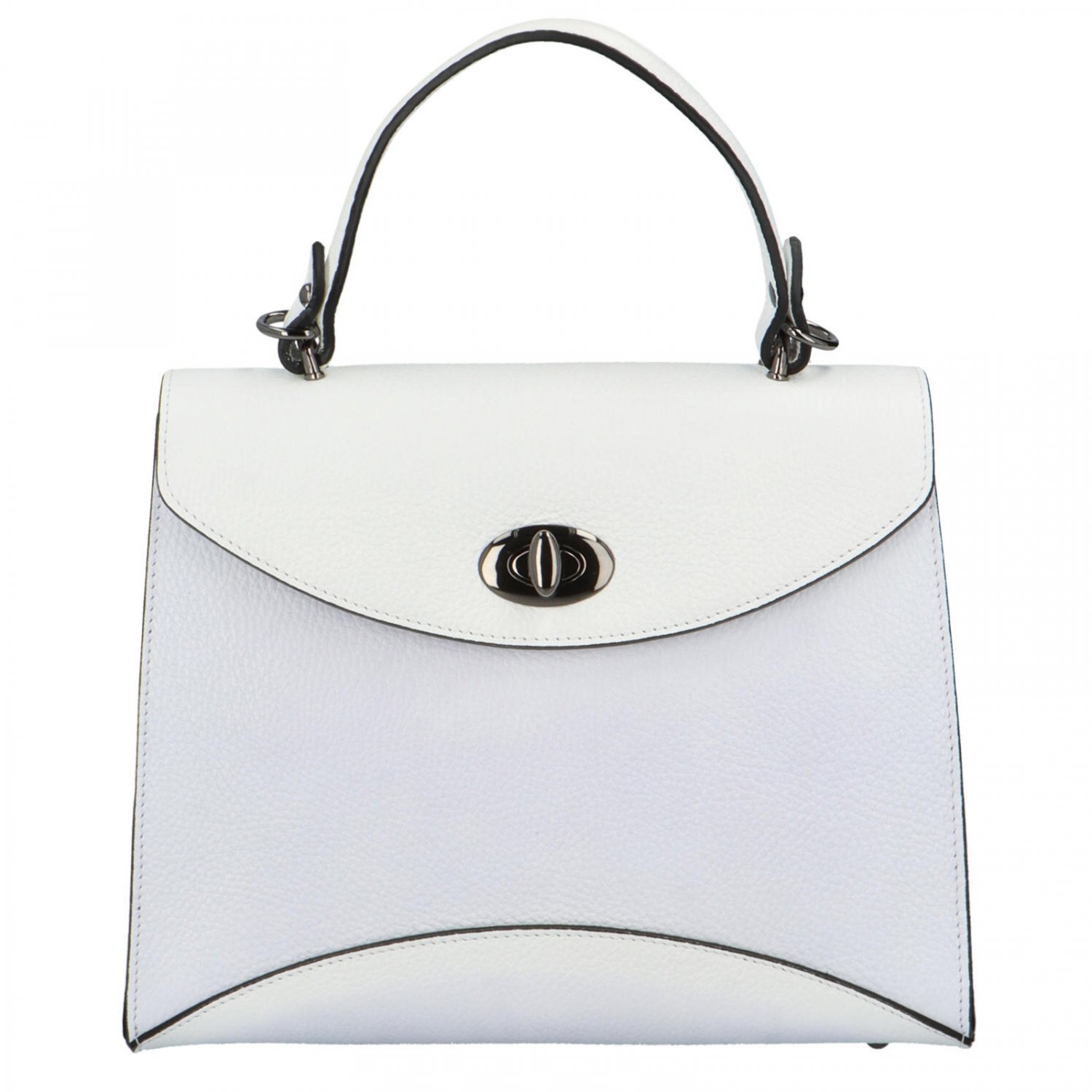 Dámská kožená kabelka do ruky bílá - ItalY Sarah