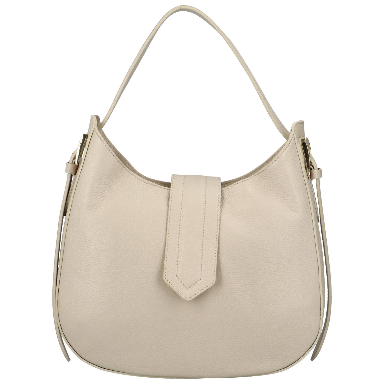 Dámská kožená kabelka přes rameno světle béžová - Delami Denni