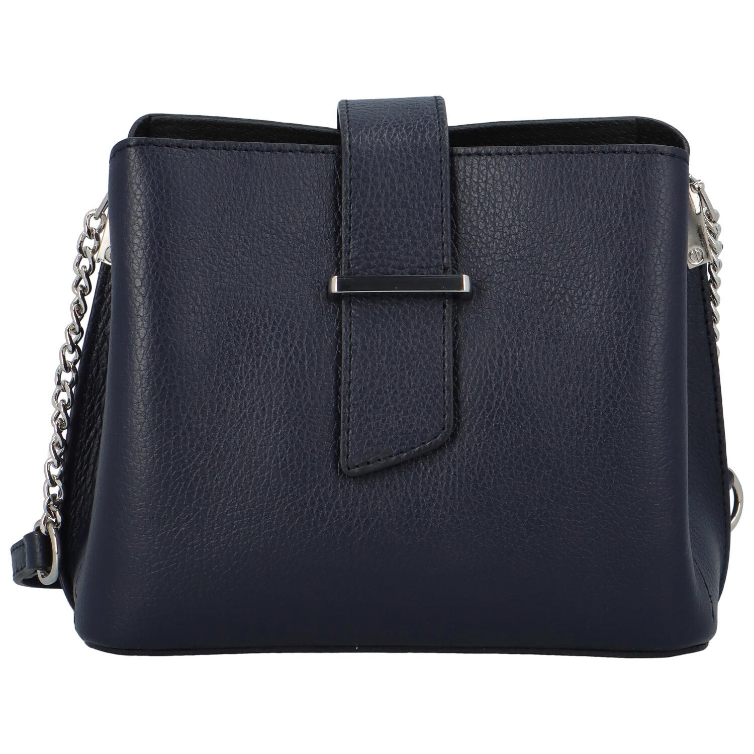 Dámská kožená crossbody kabelka tmavě modrá - ItalY Euren
