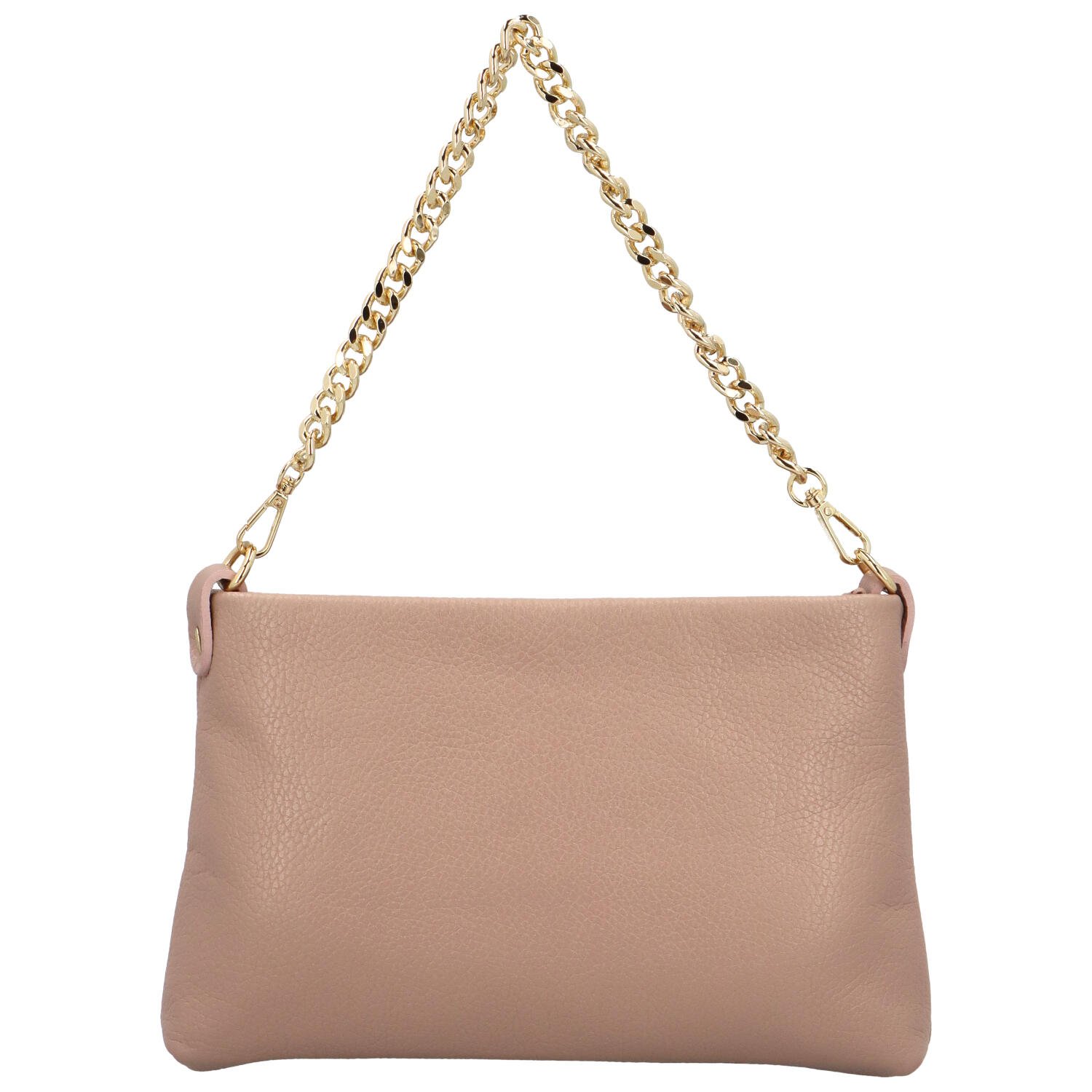 Dámská kožená crossbody kabelka béžová - Delami Madison