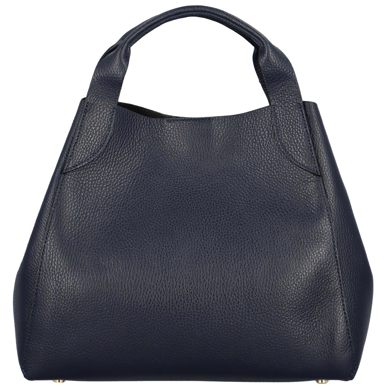 Dámská kožená kabelka tmavě modrá - Delami Keriss