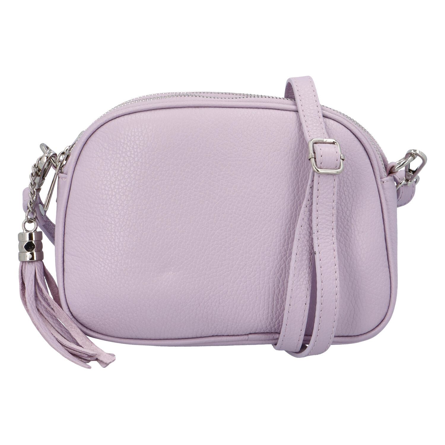 Dámská kožená crossbody kabelka světle fialová - ItalY Prianna