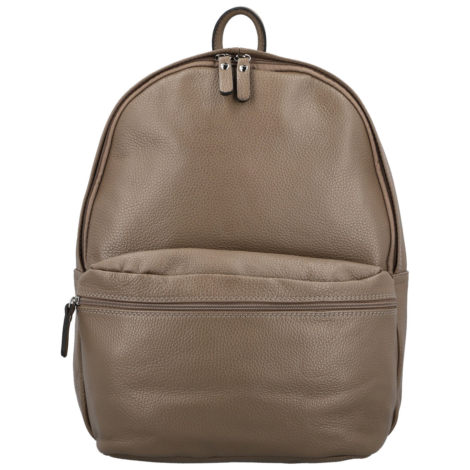 Dámský kožený batoh taupe - Delami Vera Pelle Archie