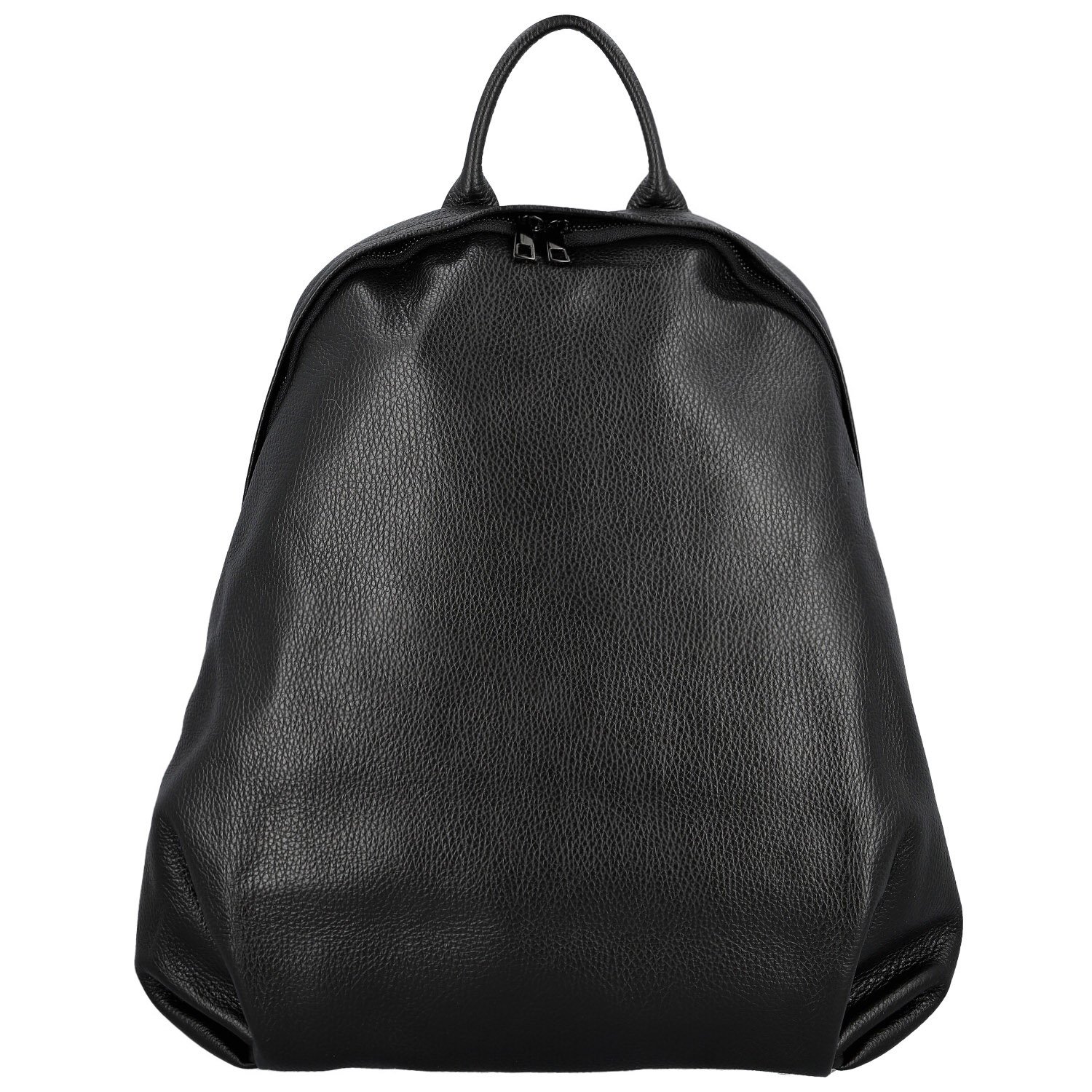 Dámský kožený batoh černý - Delami Vera Pelle Ricardo