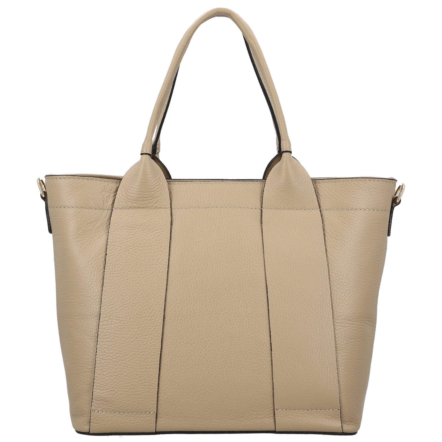 Dámská kožená kabelka na rameno béžová - Delami Vera Pelle Nadiya