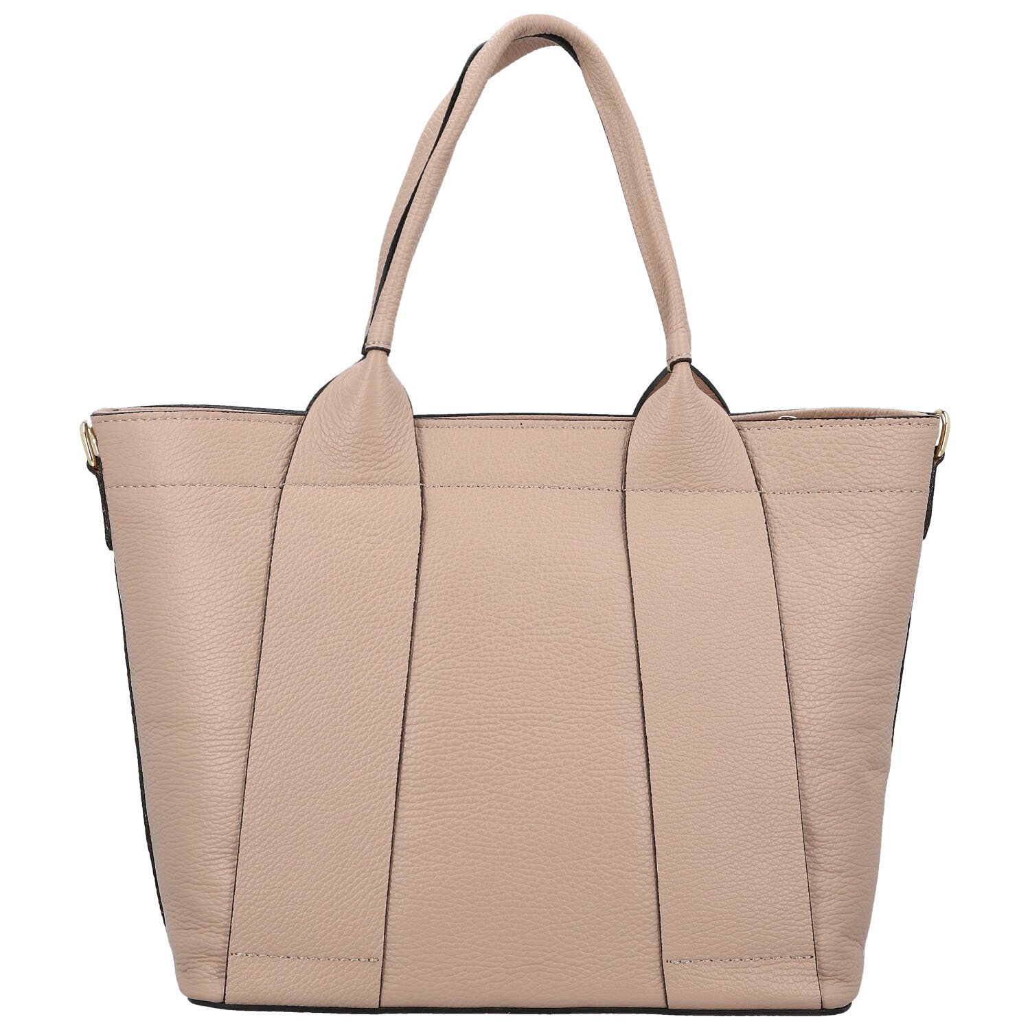 Dámská kožená kabelka na rameno růžová - Delami Vera Pelle Nadiya