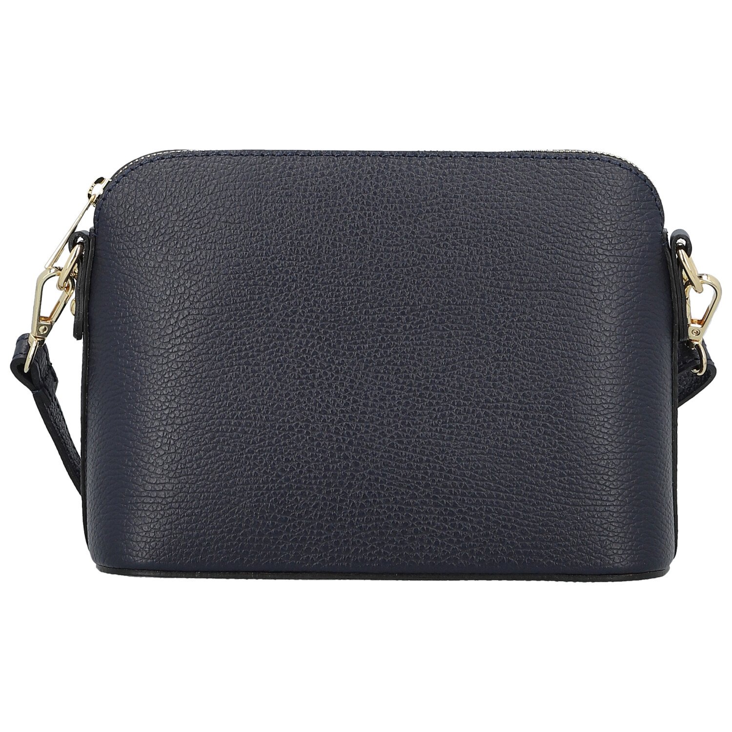 Dámská kožená crossbody kabelka tmavě modrá - Delami Vera Pelle Gosslin