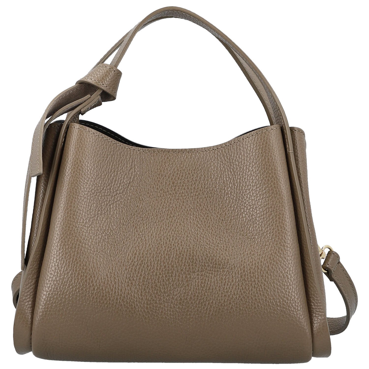 Dámská kožená kabelka do ruky taupe - Delami Vera Pelle Mija