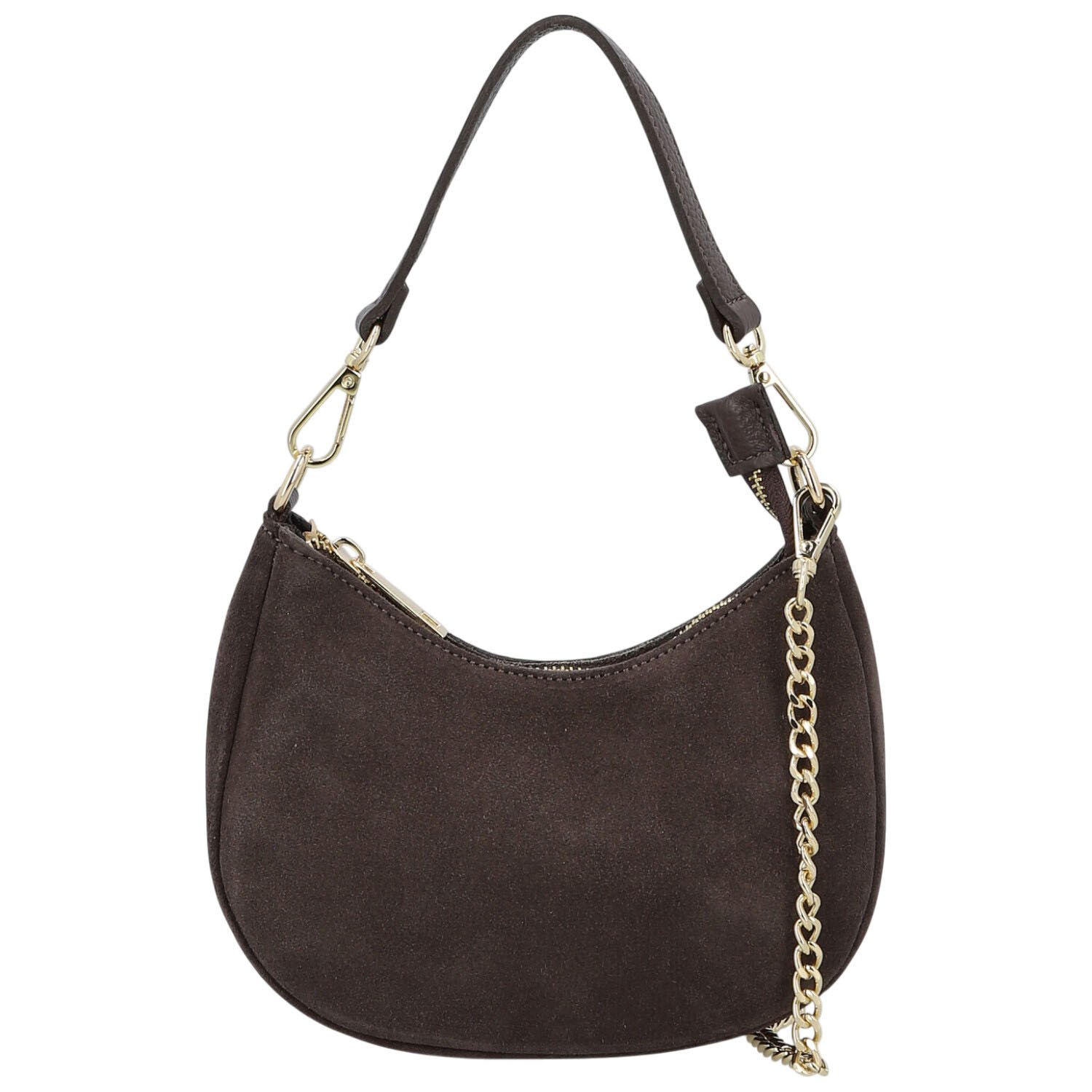 Dámská kabelka na rameno tmavě hnědá - Delami Vera Pelle Penelopa