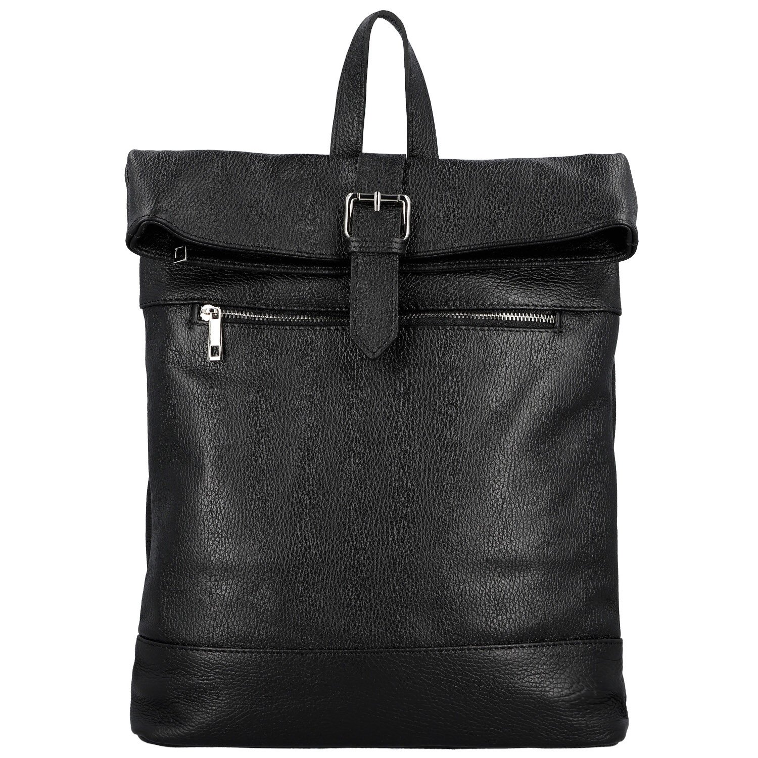 Dámský kožený batoh černý - Delami Vera Pelle Jorge