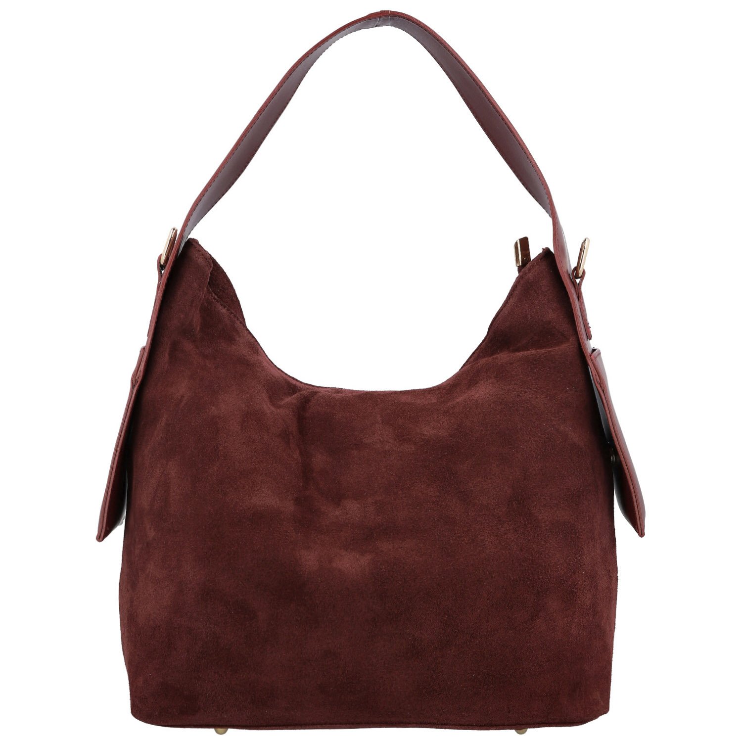 Dámská kabelka na rameno vínová - Delami Vera Pelle Mimmi
