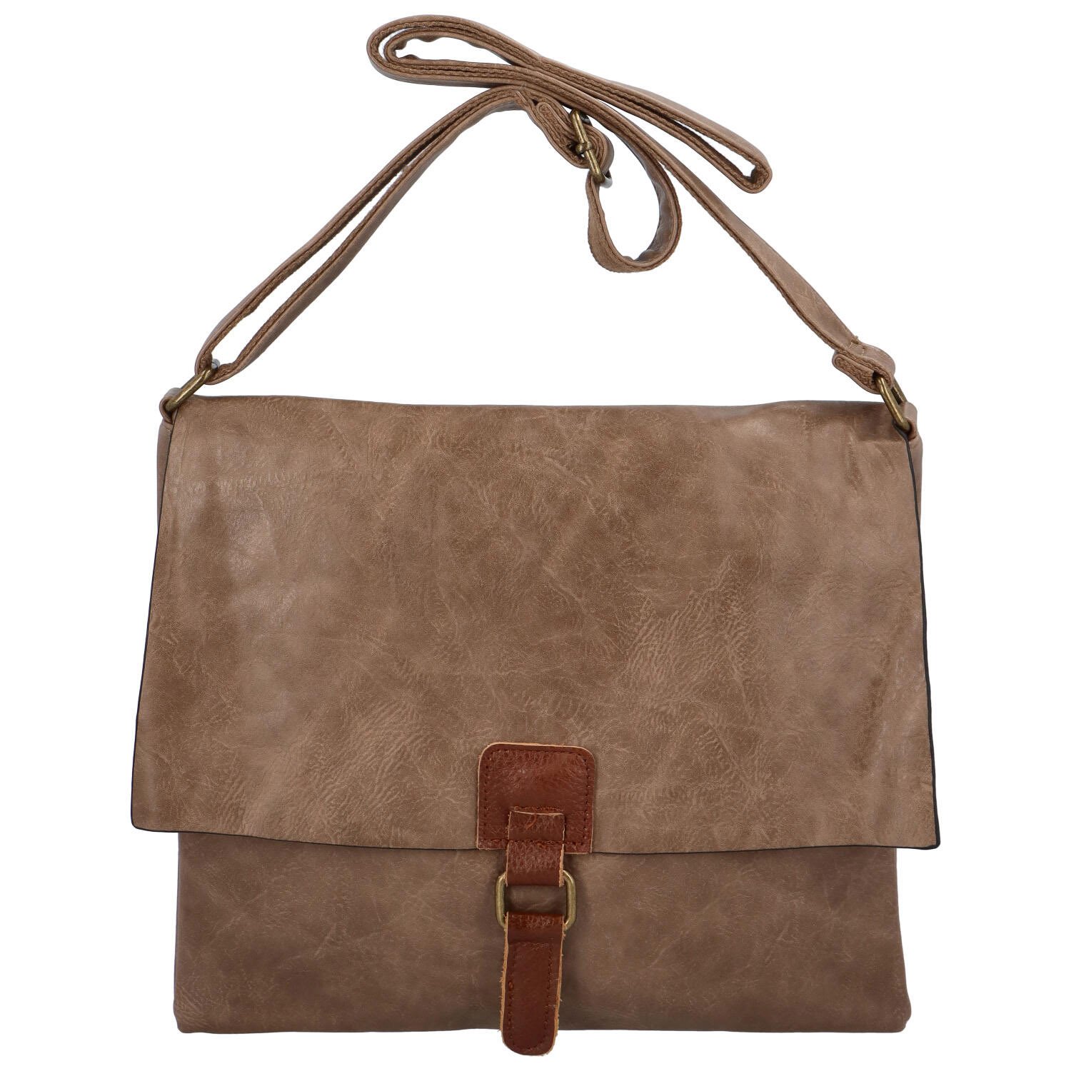 Dámská crossbody kabelka tmavě béžová - Paolo Bags Erikoma