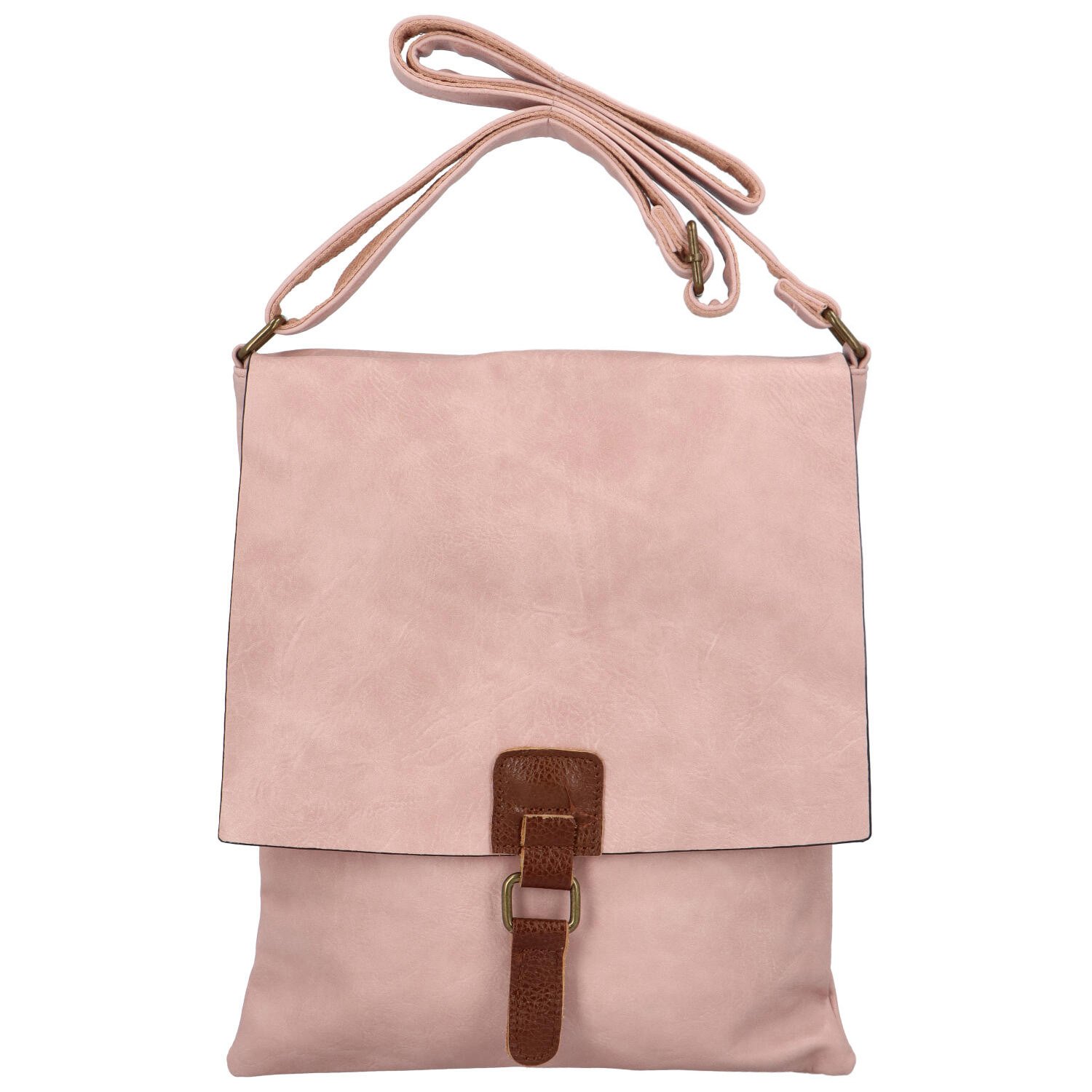 Dámská crossbody kabelka světle růžová - Paolo Bags Elvíra