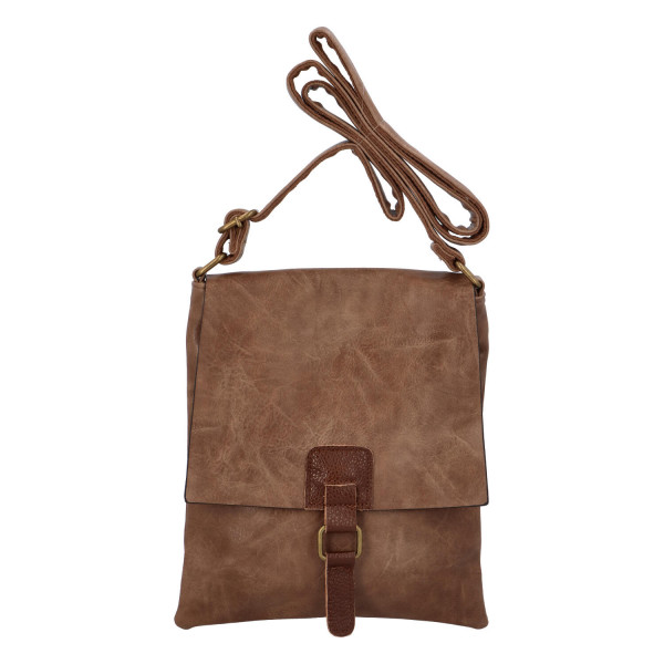 Dámská crossbody kabelka taupe - Paolo Bags Finiona