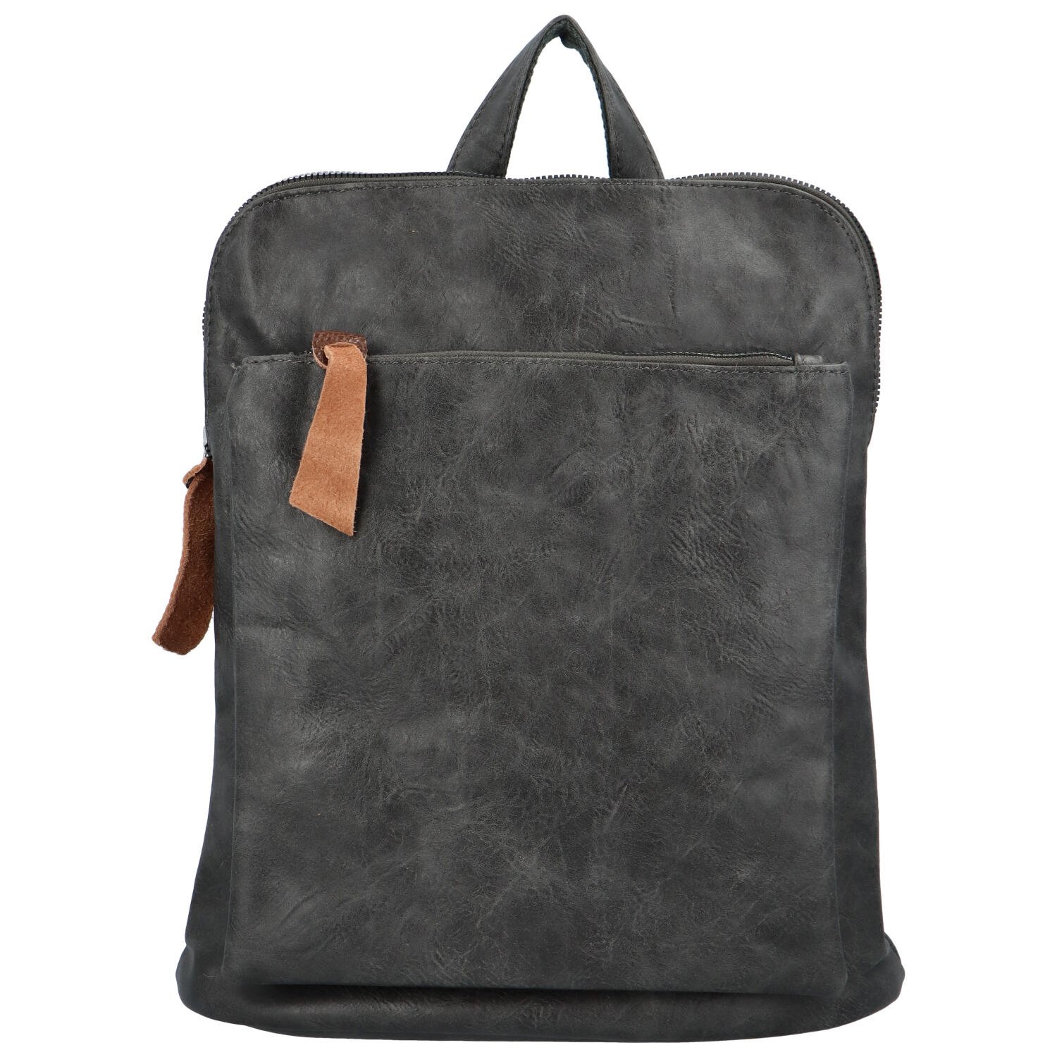 Dámský městský batoh kabelka tmavě šedý - Paolo Bags Buginni
