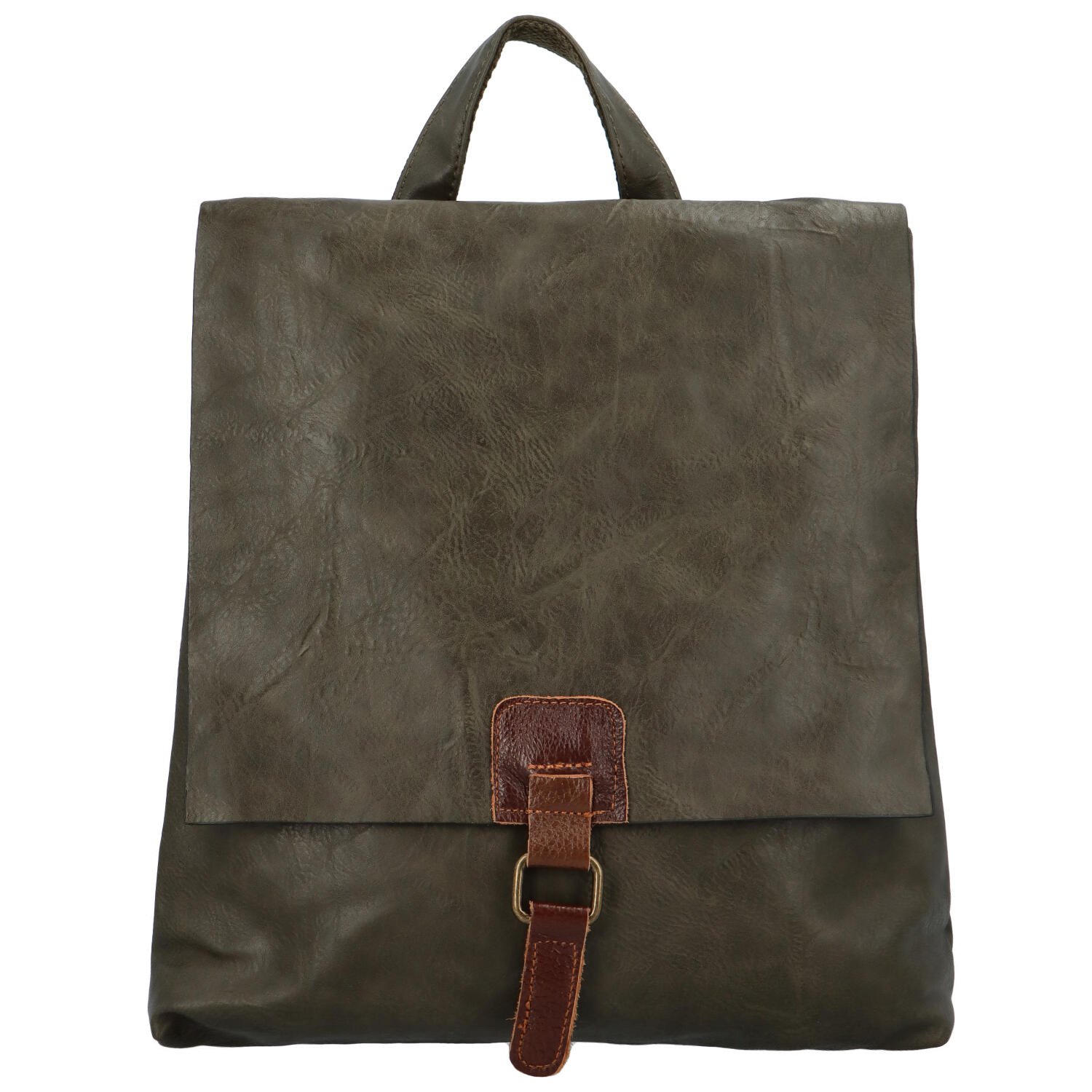 Dámský městský batoh tmavě zelený - Paolo Bags Vivet