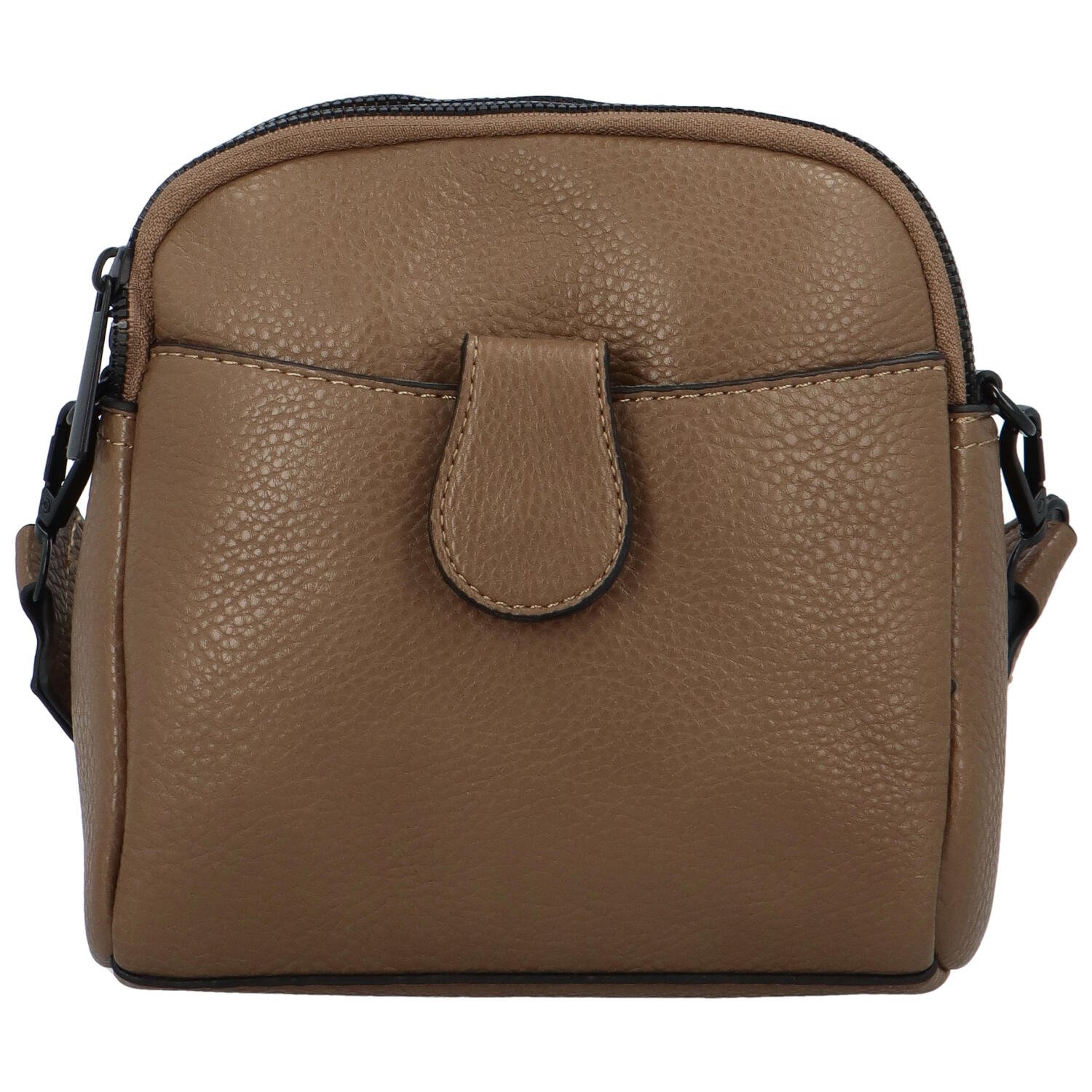 Dámská crossbody kabelka/taška zemitá hnědá - Paolo bags Sarah