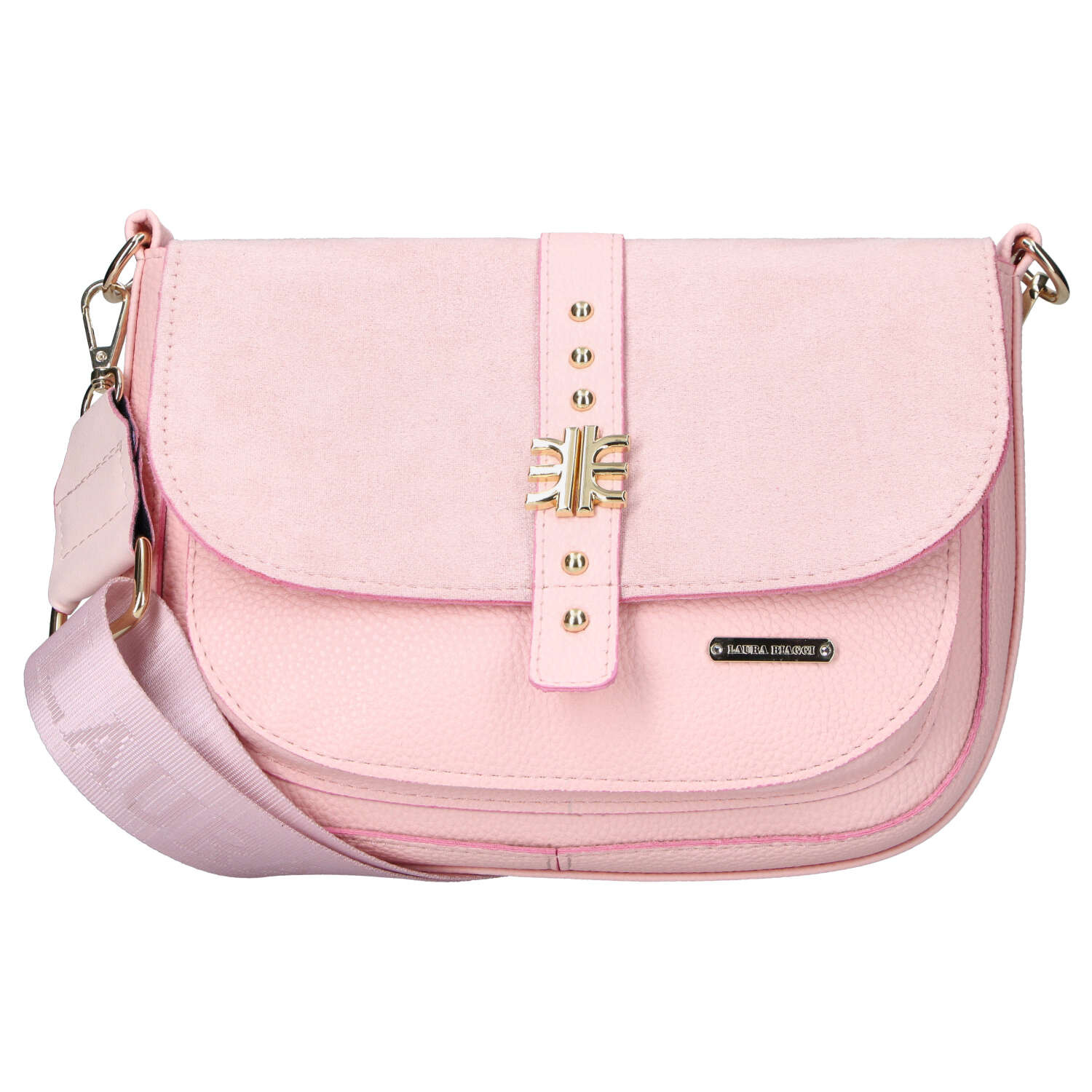 Dámská crossbody kabelka růžová - Laura Biaggi Gana