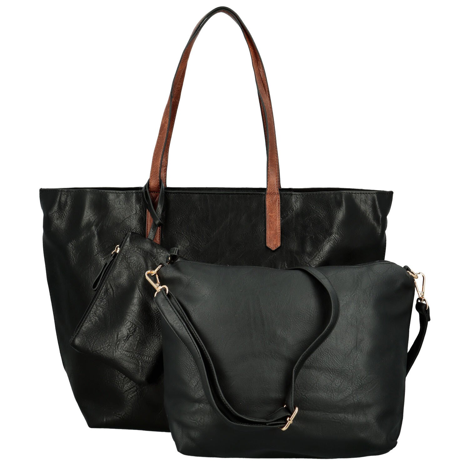 Dámský set kabelek černý - Paolo bags Yema