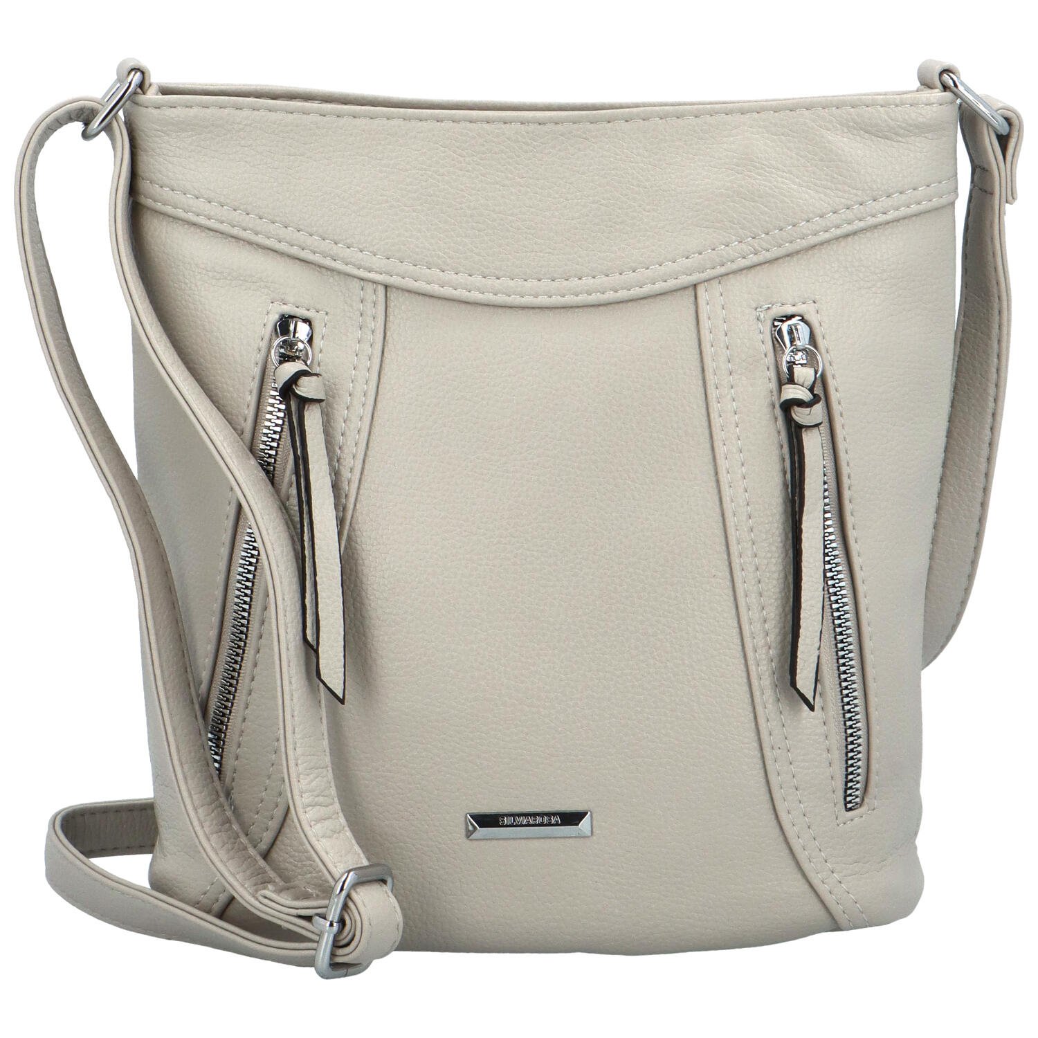 Dámská crossbody kabelka šedá - Silvia Rosa Lindsey