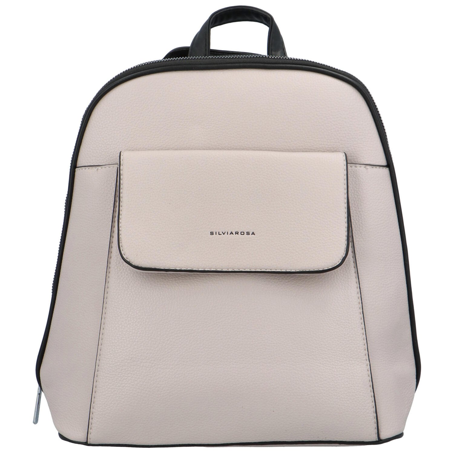 Dámský batoh kabelka světle šedý - Silvia Rosa Jersil