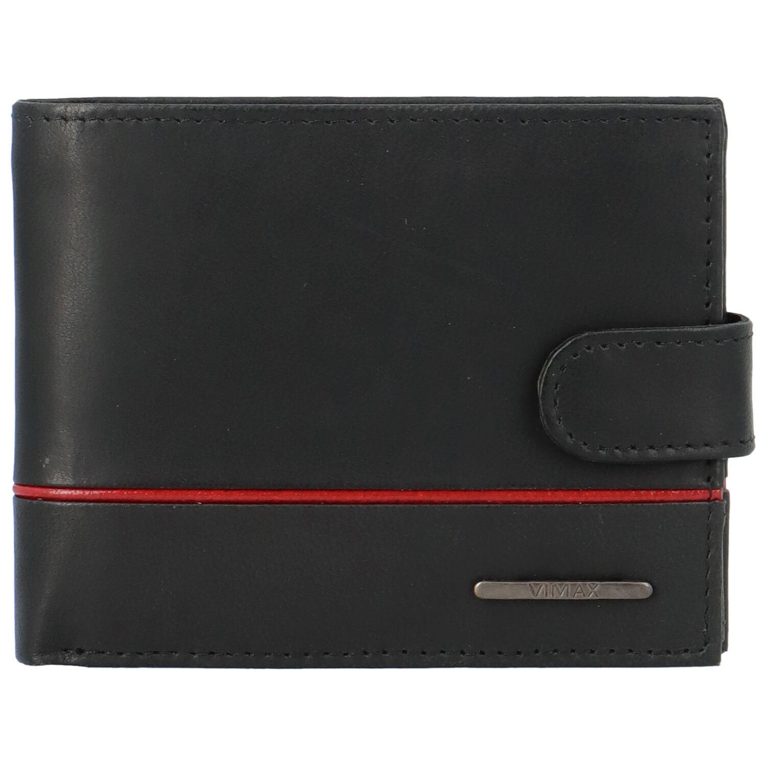 Pánská kožená peněženka černá - Vimax Vallik