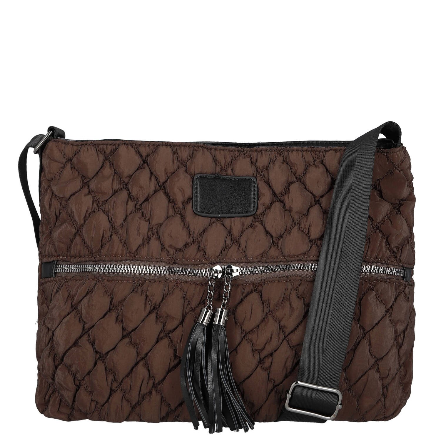 Dámská crossbody kabelka coffee - Firenze Nellisa