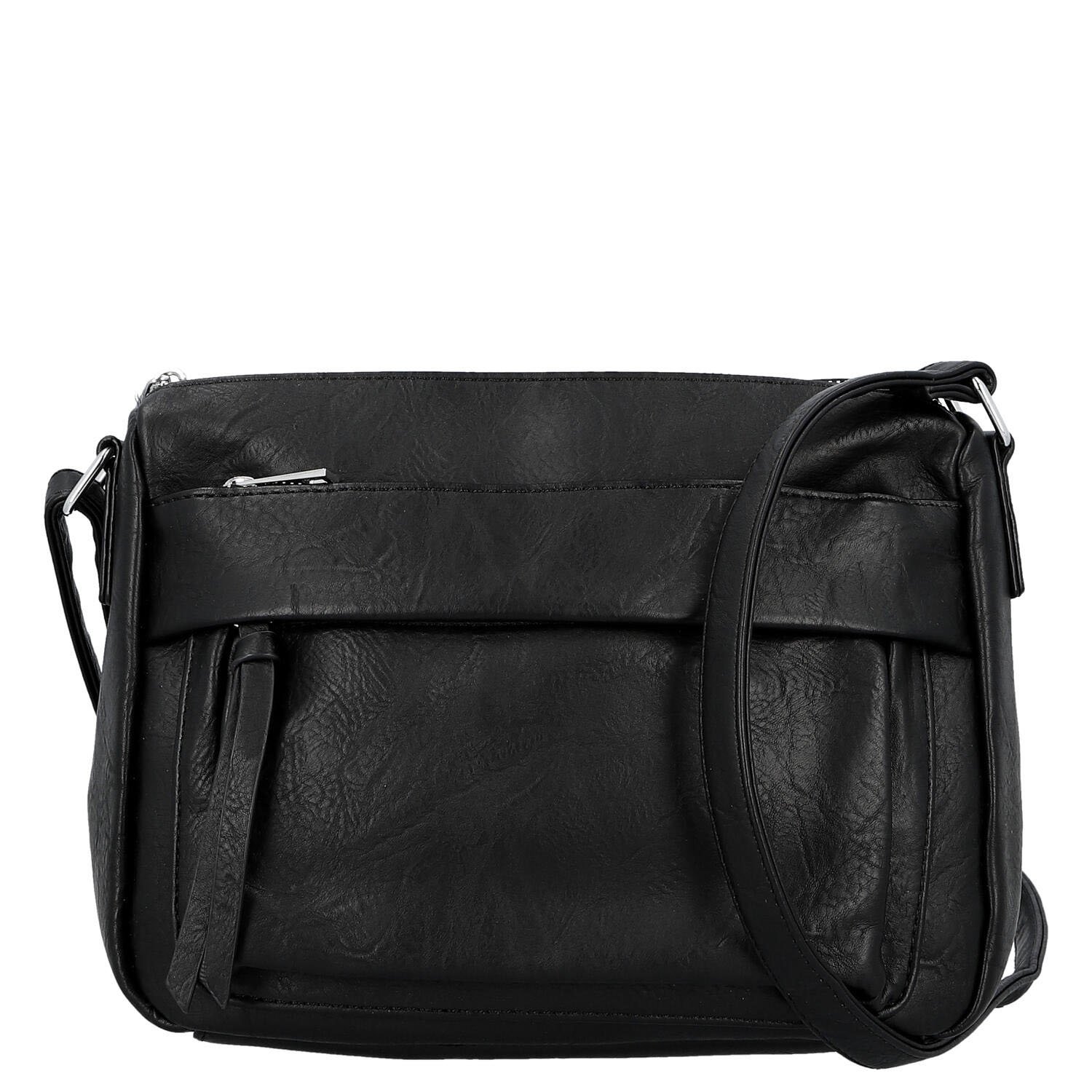 Dámská crossbody kabelka černá - Firenze Arafia