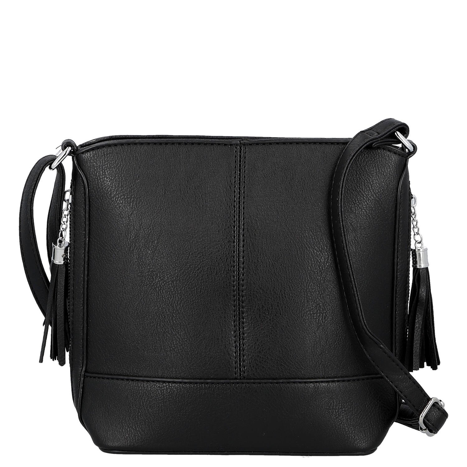 Dámská crossbody kabelka černá - Firenze Alevin