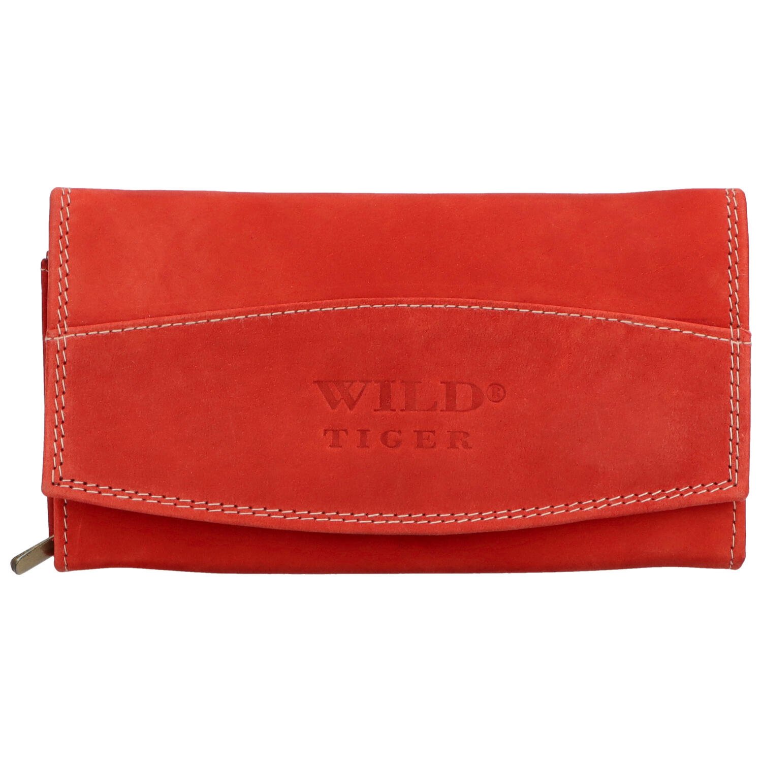 Dámská kožená peněženka červená - Wild Tiger Liliane