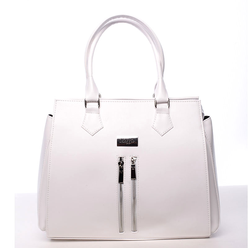Dámská luxusní kabelka bílá  - Maggio Emma