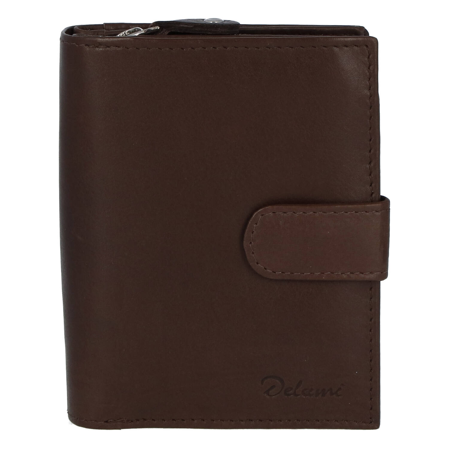 Kožená peněženka hnědá - Delami 101